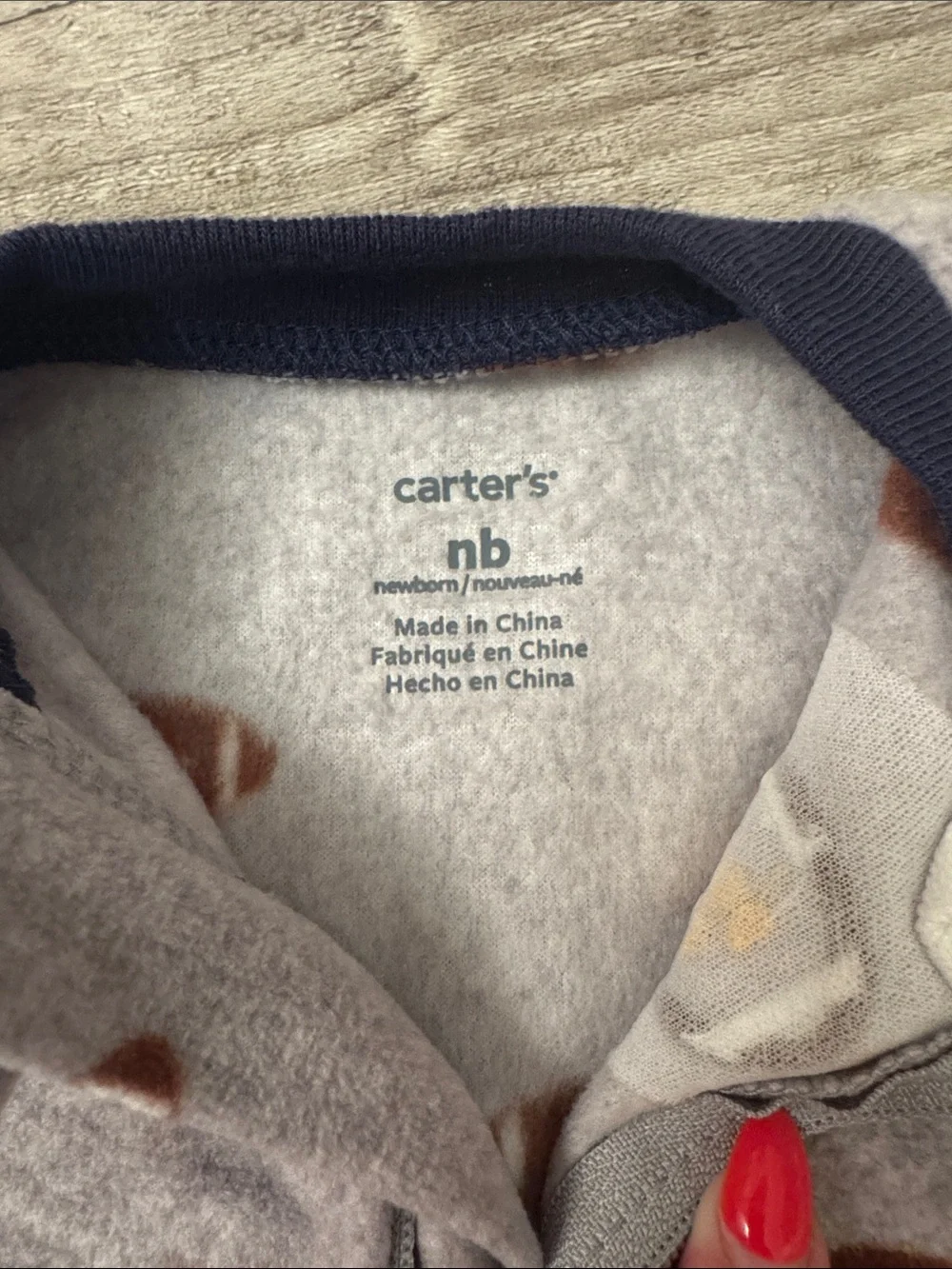 Newborn Fleece Football Onesie